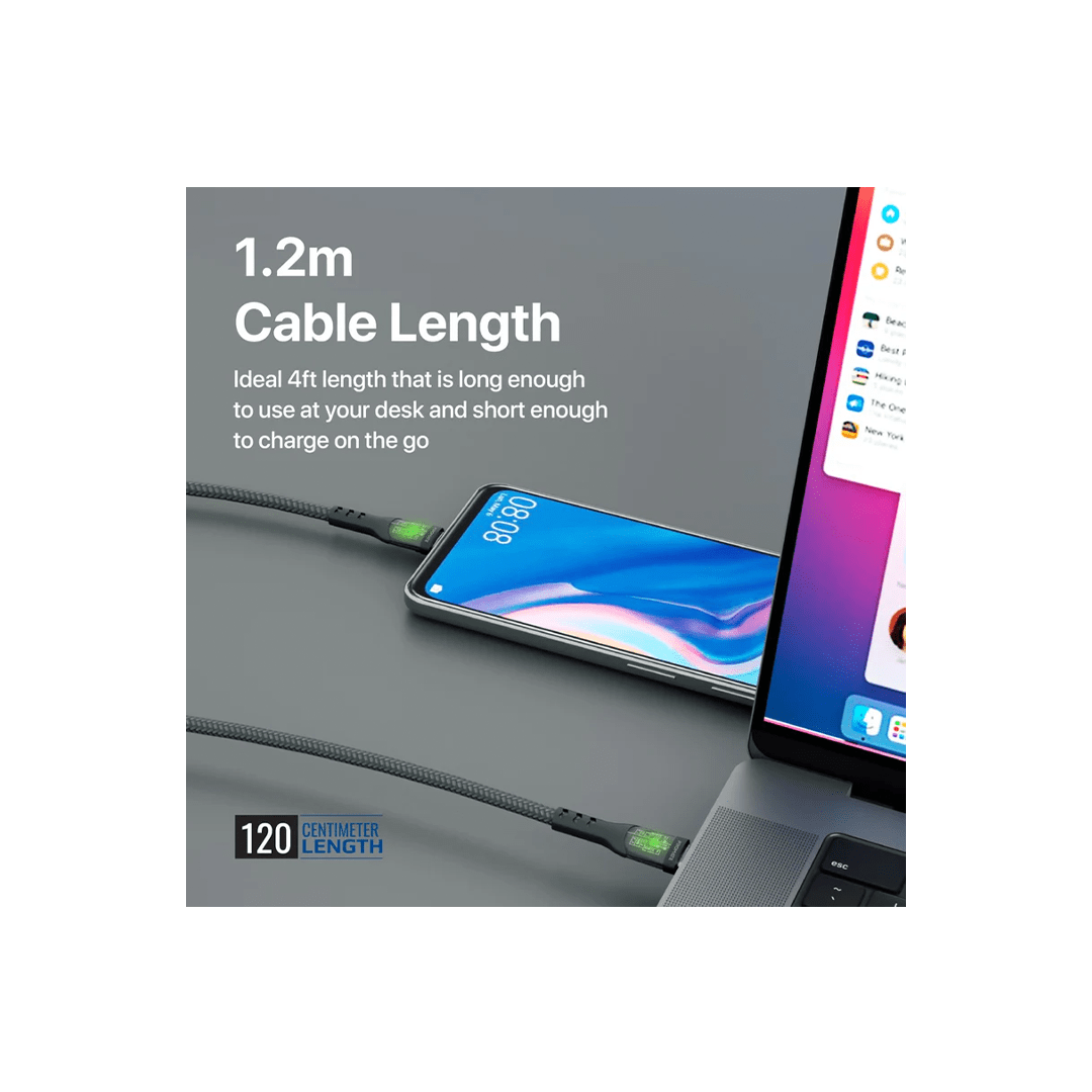 Promate TransLine-CC 60W Power Delivery Ultra-Fast USB-C Cable with Transparent Shells in Qatar Promate TransLine-CC 60W Power Delivery Ultra-Fast USB-C Cable with Transparent Shells in Qatar